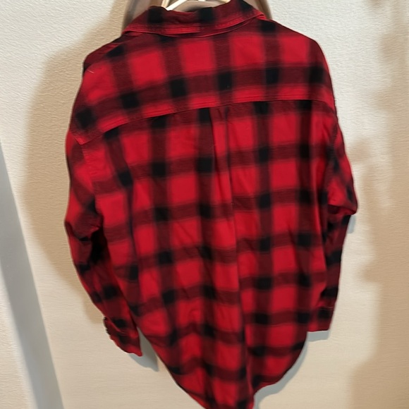 Mossimo || red, and black flannel plaid with pockets oversized - Picture 6 of 6